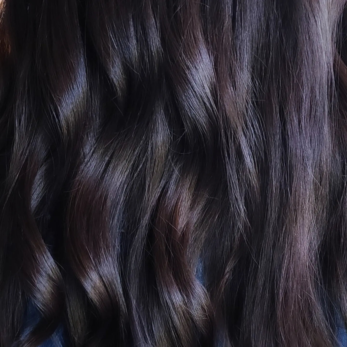 Glossy jet black hair by NED.K HAIR, mobile hairdresser Central Coast NSW